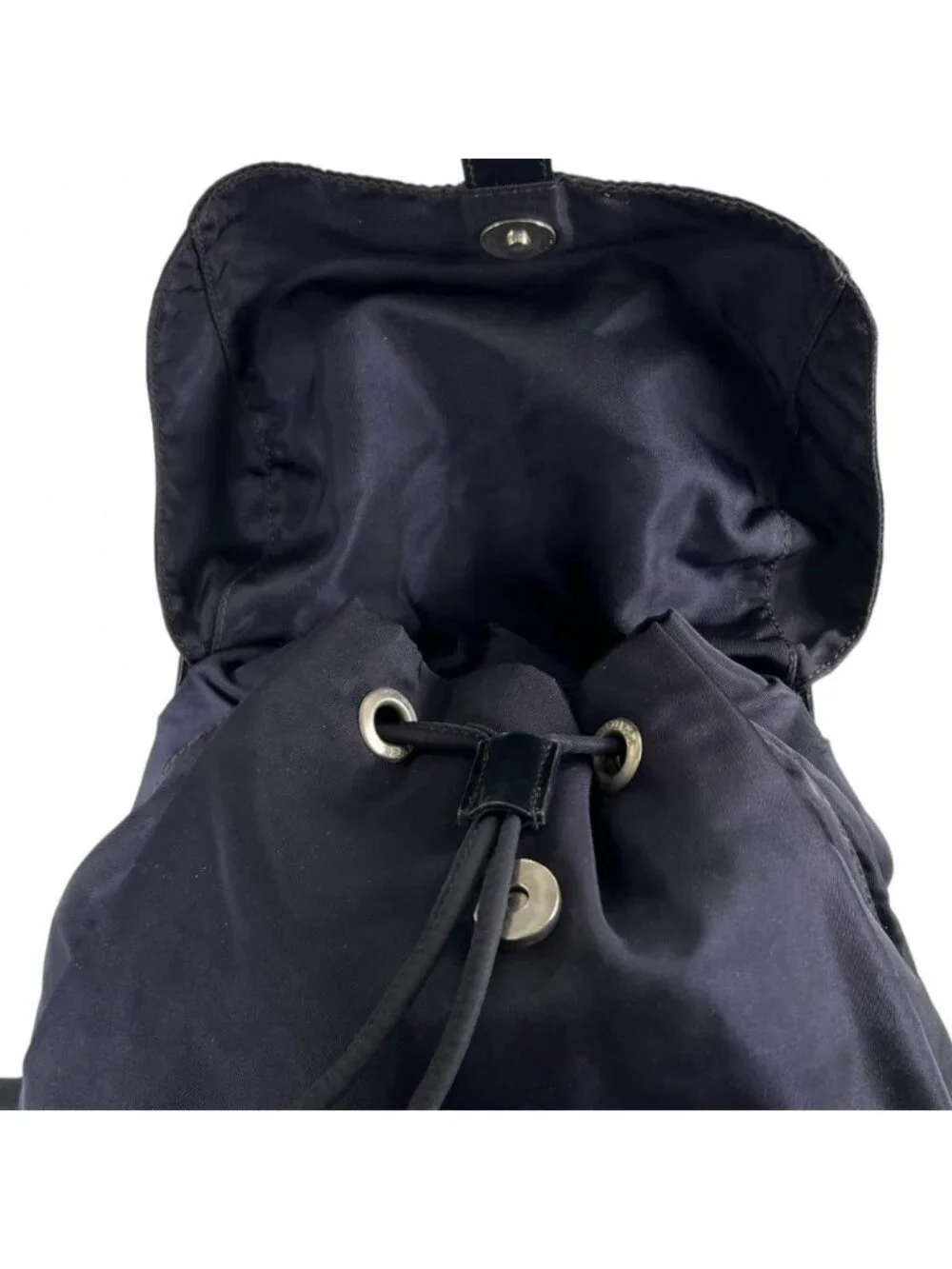 Prada Backpack Navy Silver